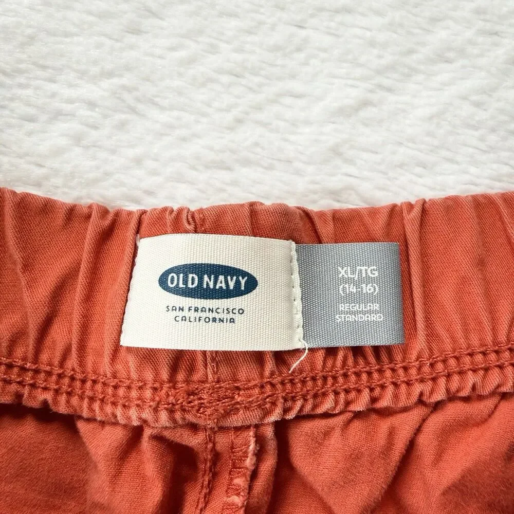Old Navy Boys' Pull On Cargo Shorts Burnt Orange Size XL (14-16)